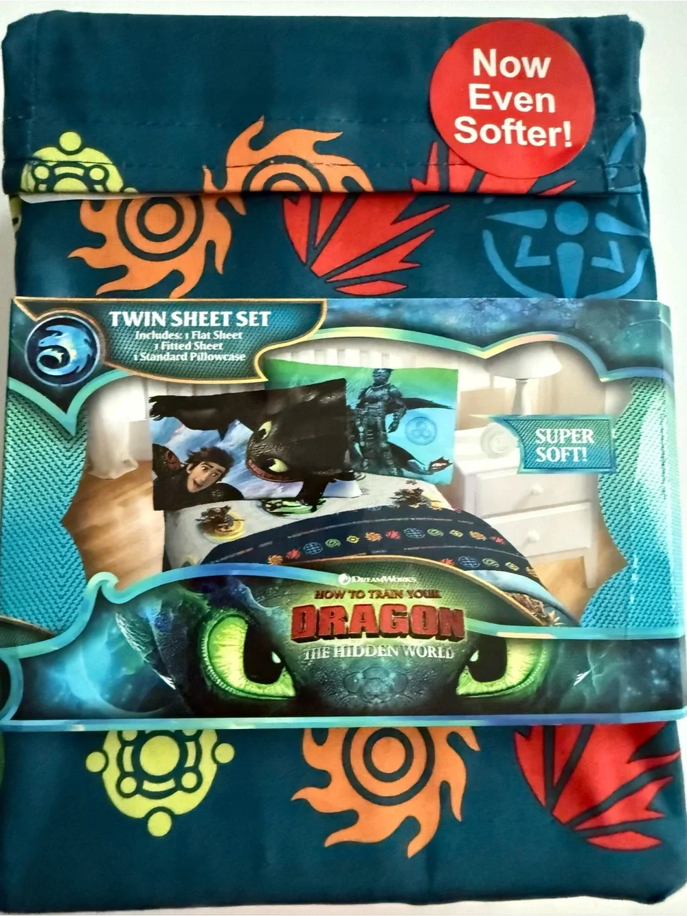 DreamWorks How to train your Dragon Twin Sheet set, NEW